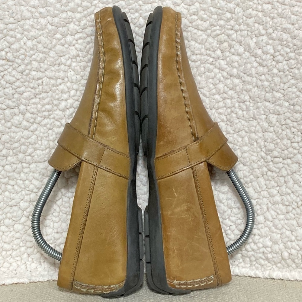 Giorgio Brutini Men's Tan Leather Slip On Casual Comfortable Loafers Shoes SZ 9M - Picture 6 of 11